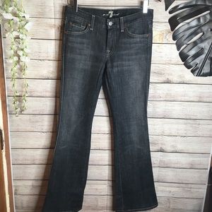7 For All Mankind  “A pocket “ wash black jeans 27